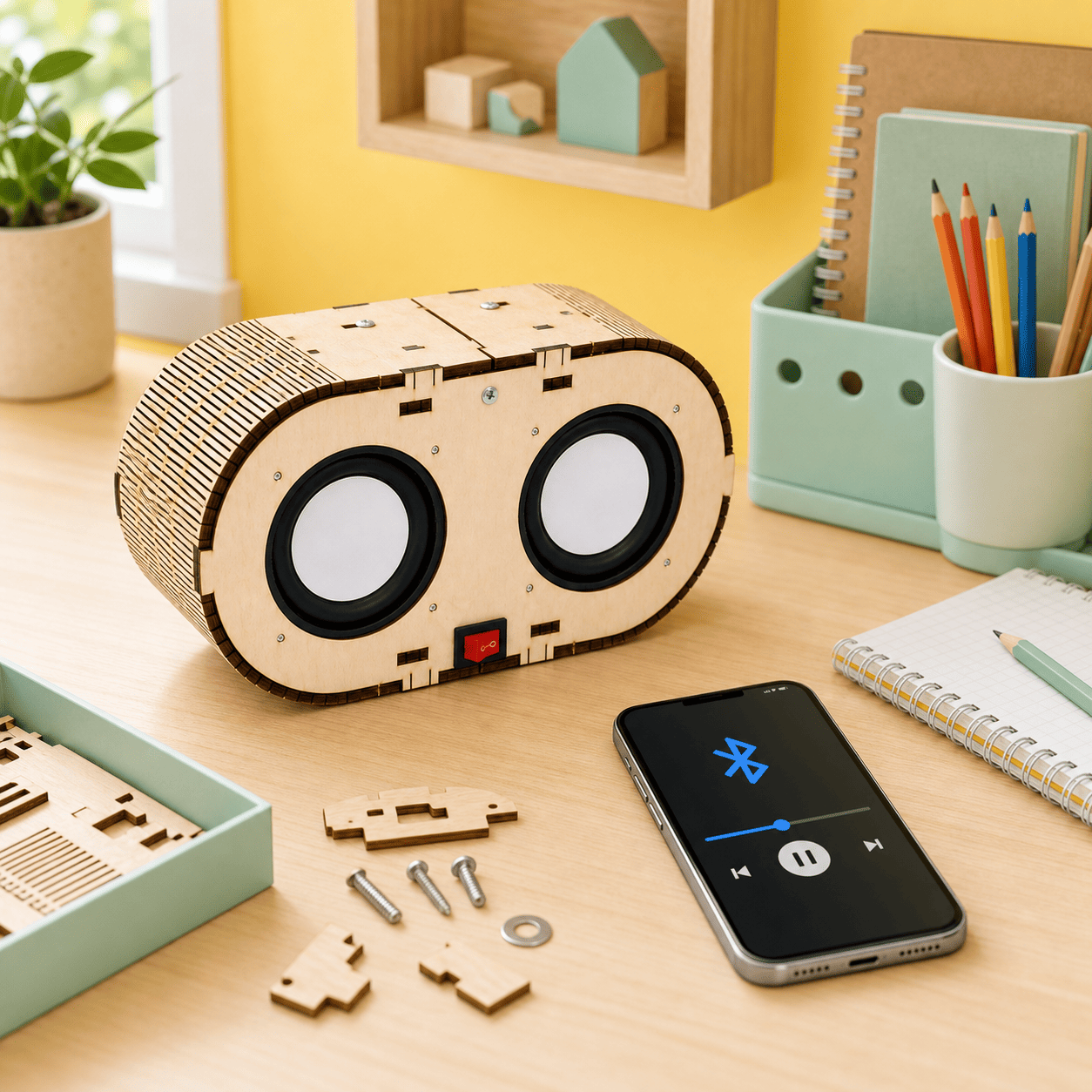 DIY Wooden Bluetooth Speaker