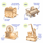 4-in-1 DIY Wooden Music Box Kit
