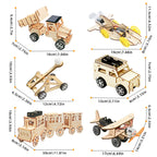 6-in-1 STEM Wooden Construction Vehicle Kit for Kids 8+ product detail image 4