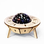 DIY Smart Voice-Controlled Spaceship Starry Sky Light - Wooden STEM Toy for Kids product detail image 7