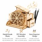 DIY Hand-Crank Wooden Watermill Music Box product detail image 6