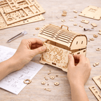 DIY Hand-Crank Wooden Music Box product detail image 2