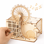DIY Hand-Crank Ferris Wheel Music Box Pen Holder product detail image 7