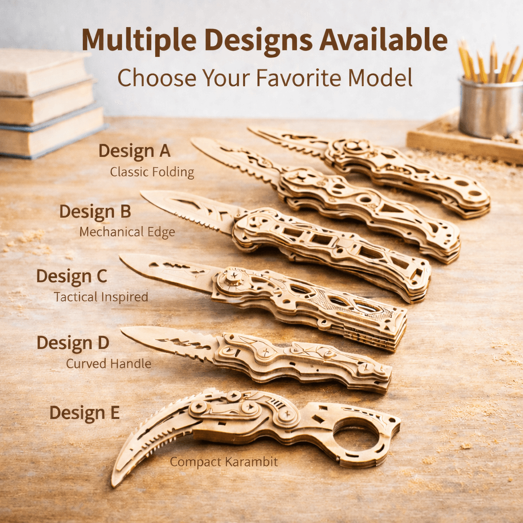 Wooden Folding Model Collection - Precision Mechanical Assembly Craft product detail image 2
