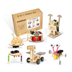 6-in-1 DIY Robot STEM building kit for kids — multi-build robotics and engineering construction set, 6 different robot models, hands-on STEM learning